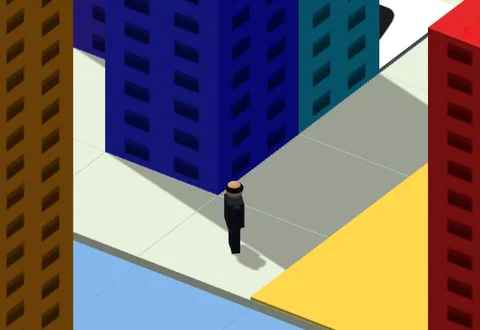 A bailiff at the door of a tower, furniture on the ground