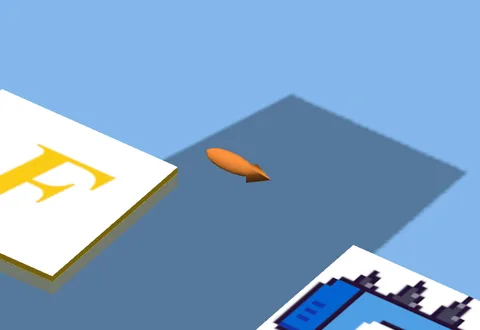 A fish leaping out of a lake