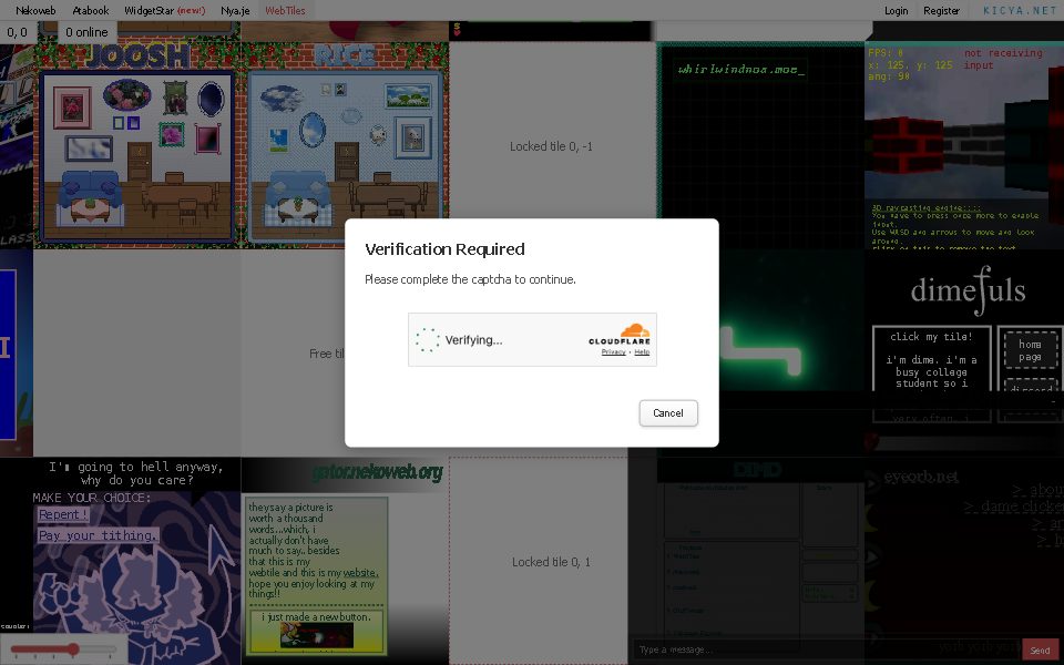 Screenshot of webtiles.kicya.net (October 2026)